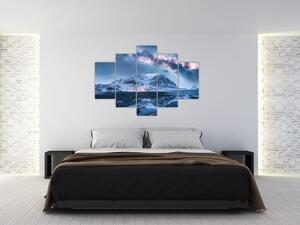 Obraz hôr s hviezdnou oblohou (150x105 cm)