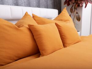Biante Mušelínové posteľné obliečky Nature MSN-001 Horčicovo oranžové Jednolôžko 140x200 a 70x90 cm