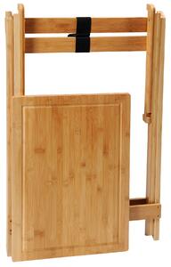 Kesper Rozkladací BBQ stolík bambusový - 60 x 40 x 79 cm