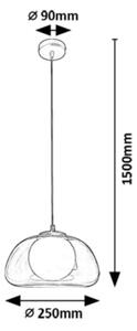 Rabalux 72275 - Luster na lanku ELOWEN 1xG9/5W/230V dymová