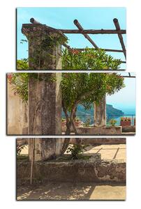 Obraz na plátne - Staroveká záhrada na morskom pobreží - obdĺžnik 7249C (120x80 cm)