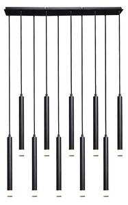 Rabalux 72364 - Luster na lanku RAMIRA 10xG9/5W/230V čierna