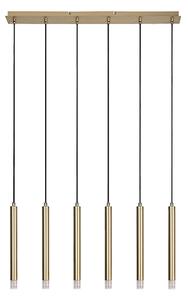 Rabalux 72363 - Luster na lanku RAMIRA 6xG9/5W/230V zlatá