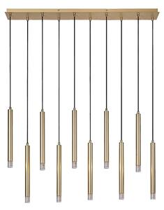 Rabalux 72365 - Luster na lanku RAMIRA 10xG9/5W/230V zlatá