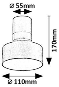 Rabalux 71321 - LED stropné svietidlo OVIDIA LED/10W/230V 3000K čierne
