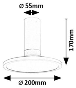 Rabalux 71328 - LED Stropné svietidlo OVIDIA LED/20W/230V 3000K biela