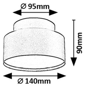 Rabalux 71320 - LED stropné svietidlo OVIDIA LED/24W/230V 3000K čierne