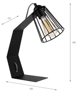 Stolová lampa NANDO 1xE27/15W/230V čierna
