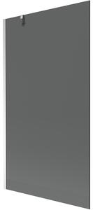 Mexen Next vaňová zástena jednokrídlová 100 x 150 cm, Grafitová čierna, Chrómová - 895-100-000-00-40-01