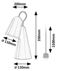 Rabalux 74225 - LED Stolná lampa RABAL 1xE14/4W/230V čierna