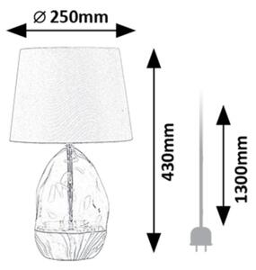 Rabalux 74228 - Stolná lampa APOLONIA 1xE27/40W/230V šedá