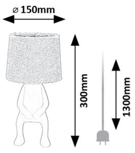 Rabalux 74218 - Stolná lampa SMURFY 1xE14/40W/230V biela