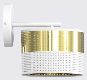 Nástenné svietidlo LUX 1xE27/15W/230V biela/zlatá