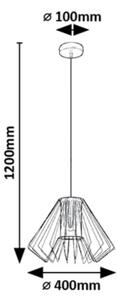 Rabalux 72372 - Luster na lanku EMERENCIA 1xE27/40W/230V