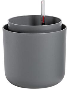 Plastia Samozavlažovací kvetináč Tolita sivá, pr. 16 cm, pr. 16 cm