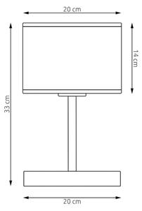 Stolová lampa LUX 1xE27/15W/230V čierna/zlatá