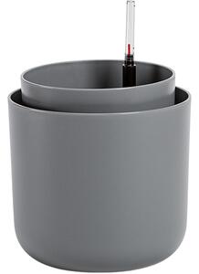 Plastia Samozavlažovací kvetináč Tolita sivá, pr. 19 cm, pr. 19 cm