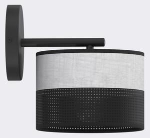 Nástenná lampa KARBON 1xE27/15W/230V čierna/šedá