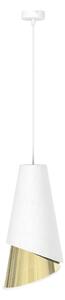 Závesný luster MODA 1xE27/15W/230V biela/zlatá