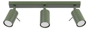 Sollux SL.1502 - Bodové svietidlo RING 3xGU10/10W/230V zelená