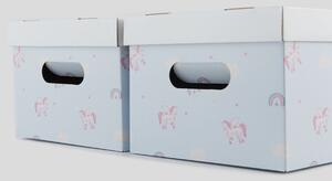 Sinsay - Úložné boxy 2 ks - pastelová ružová