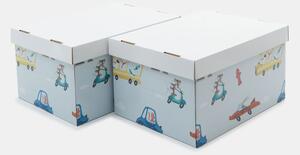 Sinsay - Úložné boxy 2 ks - svetlomodrá
