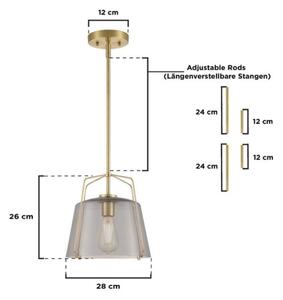 Westinghouse 61251 - Luster na tyči HALLEIN 1xE27/60W/230V