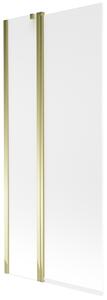 Mexen Flip vaňová zástena jednokrídlová 80 x 150 cm, Inovať, Zlatá - 894-080-101-50-30