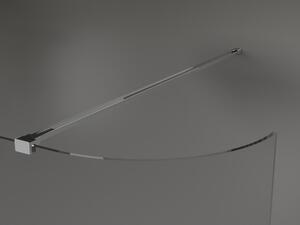 Mexen Kioto zaoblená sprchová zástena 80 x 200 cm, Priehľadné 8 mm, Chrómová - 800-080-101-01-06