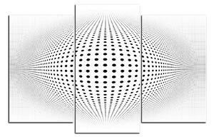 Obraz na plátne - Abstraktná geometrická sfera 1218C (150x100 cm)