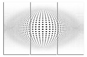 Obraz na plátne - Abstraktná geometrická sfera 1218B (90x60 cm )