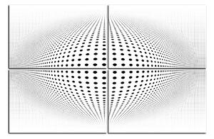 Obraz na plátne - Abstraktná geometrická sfera 1218D (90x60 cm)