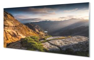 Nástenný panel  Mountain Sunrise 100x50 cm