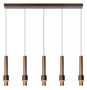 Lucide 24402/30/96 -LED Stmievateľný luster na lanku MARGARY 5xLED/4,2W/230V mosadz