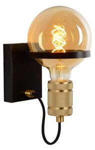Lucide 30271/01/30 - Nástenná lampa OTTELIEN 1xE27/60W/230V čierna