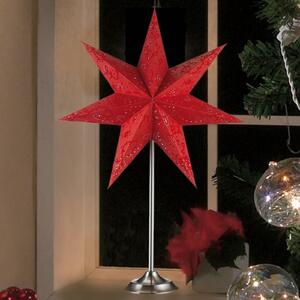 Stolná lampa Hviezda Aratorp červená 45 x 64 cm