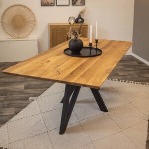 Dubový jedálenský stôl - ALMA - 160x80 - Rovná hrana