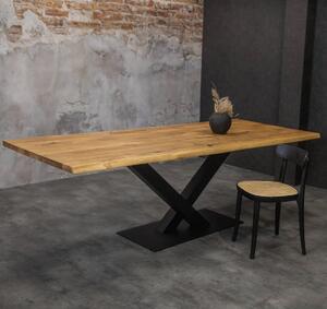 Dubový jedálenský stôl - SILVIA - 140x70 , Rovná hrana