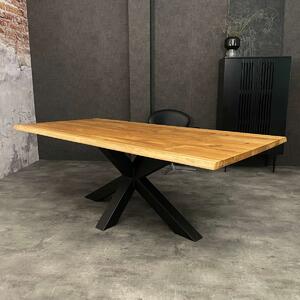 Dubový jedálenský stôl OTIS - 160x80 , Prírodná hrana