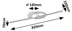 Rabalux 71395 - LED stropné svietidlo TWISTERRA LED/24W/230V 4000K