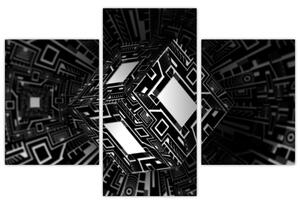 Obraz abstraktné kocky (90x60 cm)