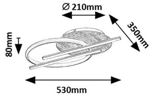 Rabalux 71404 - LED Stropné svietidlo ARASH LED/40W/230V 3000/4000/6500K