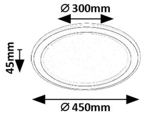 Rabalux 71406 - Stmievateľné stropné svietidlo GOLWEN LED/22W/230V 3000-6500K + diaľkové ovládanie
