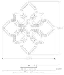 Zuma Line MS236180R-BK-LED Stm.svietidlo ILLUMIA LED/75W/230V 3000-6000K čierna+DO