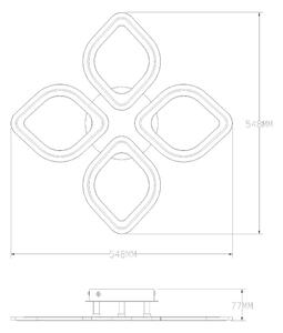 Zuma Line MS236040R-BK-LED Stm.svietidlo ILLUMIA LED/30W/230V 3000-6000K čierna+DO