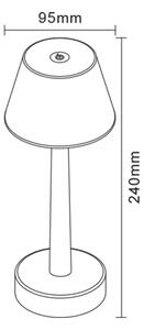 Zuma Line ETLED-642-BK - LED RGBW Stm. nab. lampa COLOR 0,7W/1300 mAh IP44 čierna