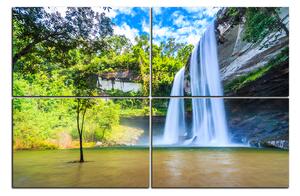 Obraz na plátne - Huai Luang vodopád 1228E (90x60 cm)