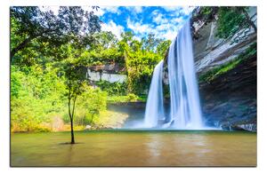 Obraz na plátne - Huai Luang vodopád 1228A (90x60 cm )