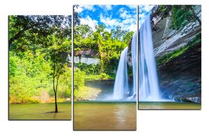 Obraz na plátne - Huai Luang vodopád 1228C (90x60 cm)