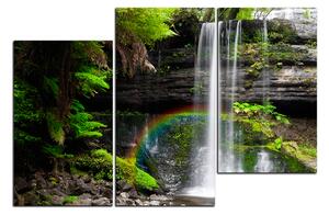 Obraz na plátne - Prírodný vodopád 1229D (150x100 cm)